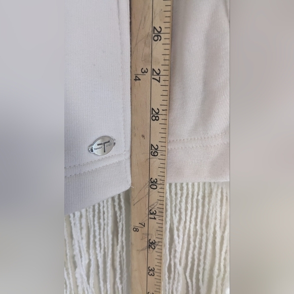 TAHARI Sport Wrap Sweater‎ Jacket with with faux leather on sleeves Size 2X - Picture 11 of 11